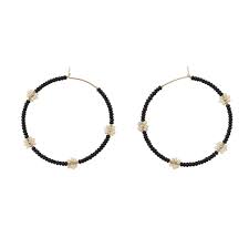 Large hoop earrings