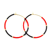 Large hoop earrings