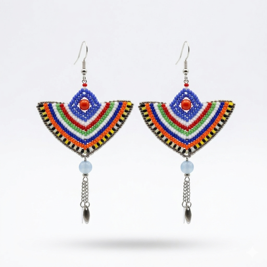 Hanging chain earrings