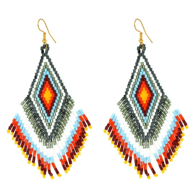 Hanging chain earrings