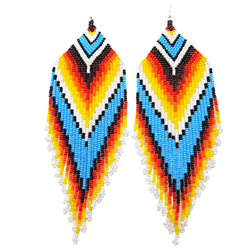 Hanging chain earrings