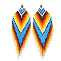 Hanging chain earrings