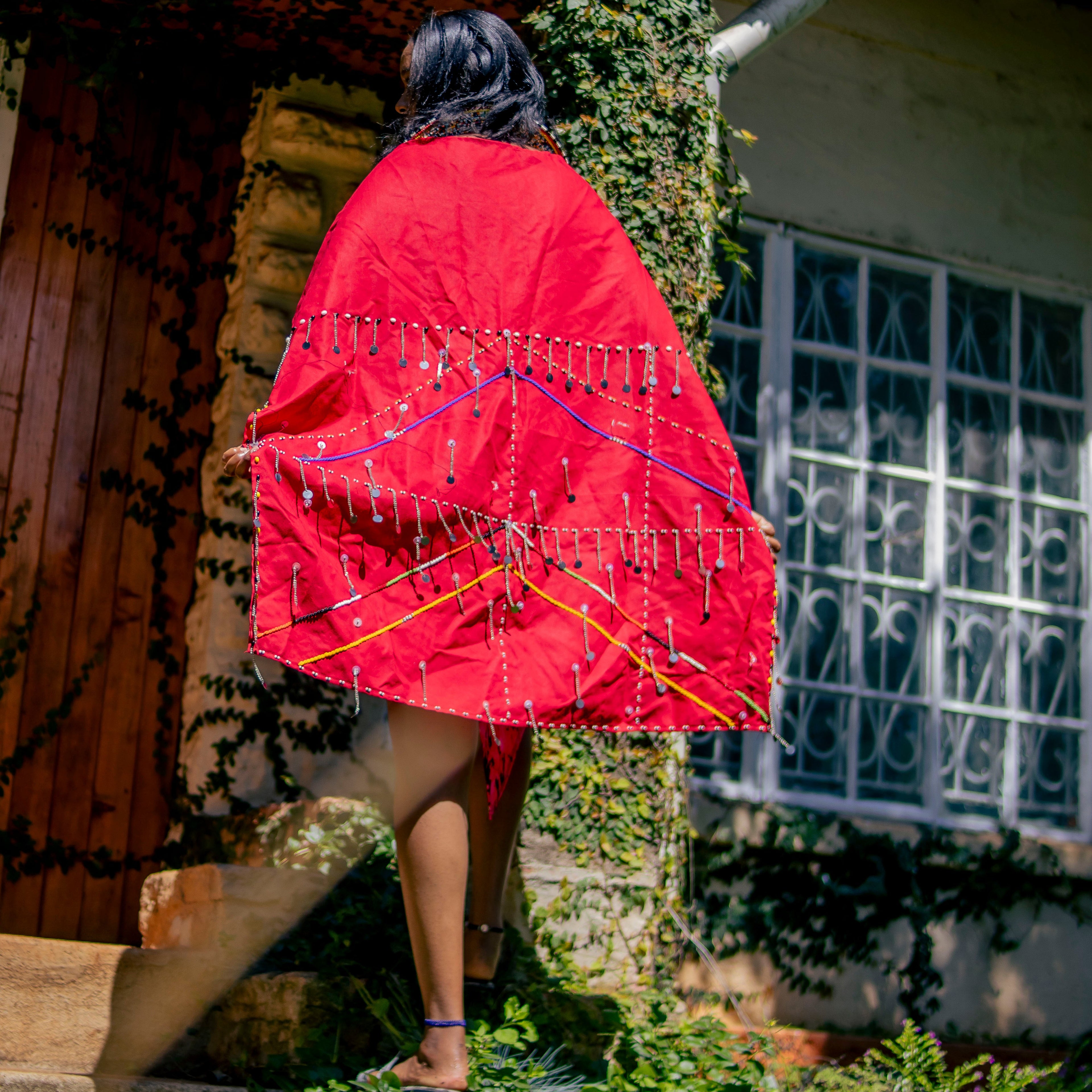 Red Maasai Cover-up