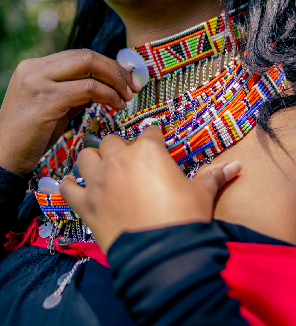 Red Maasai Cover-up