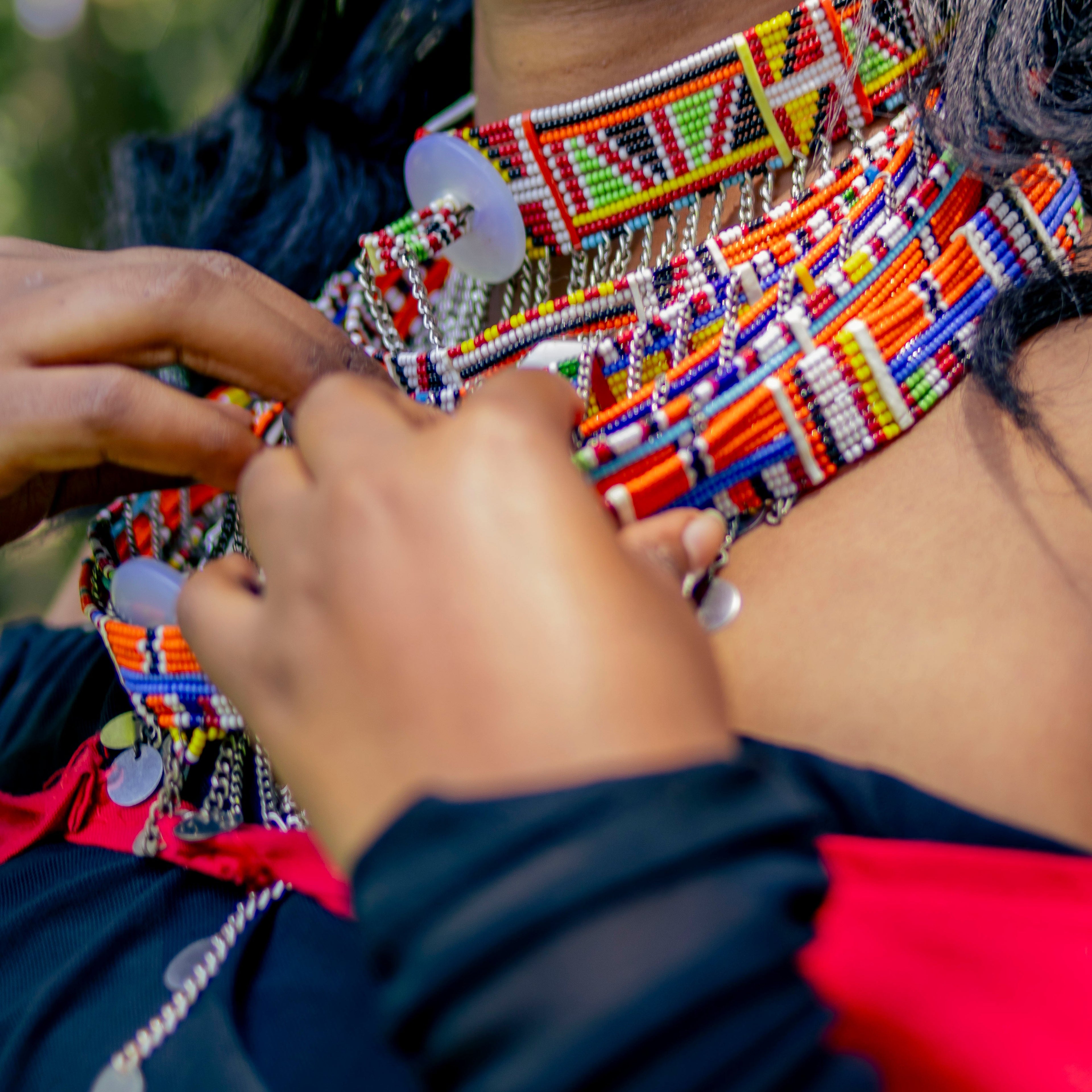 Red Maasai Cover-up